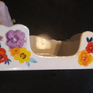 pioneer woman napkin holder flea market pattern FLAW